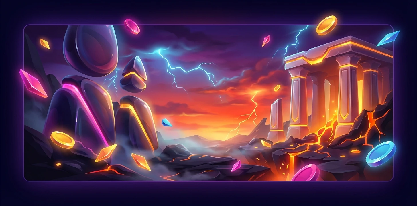 Universal Slots — space themed lobby shown on mobile and desktop